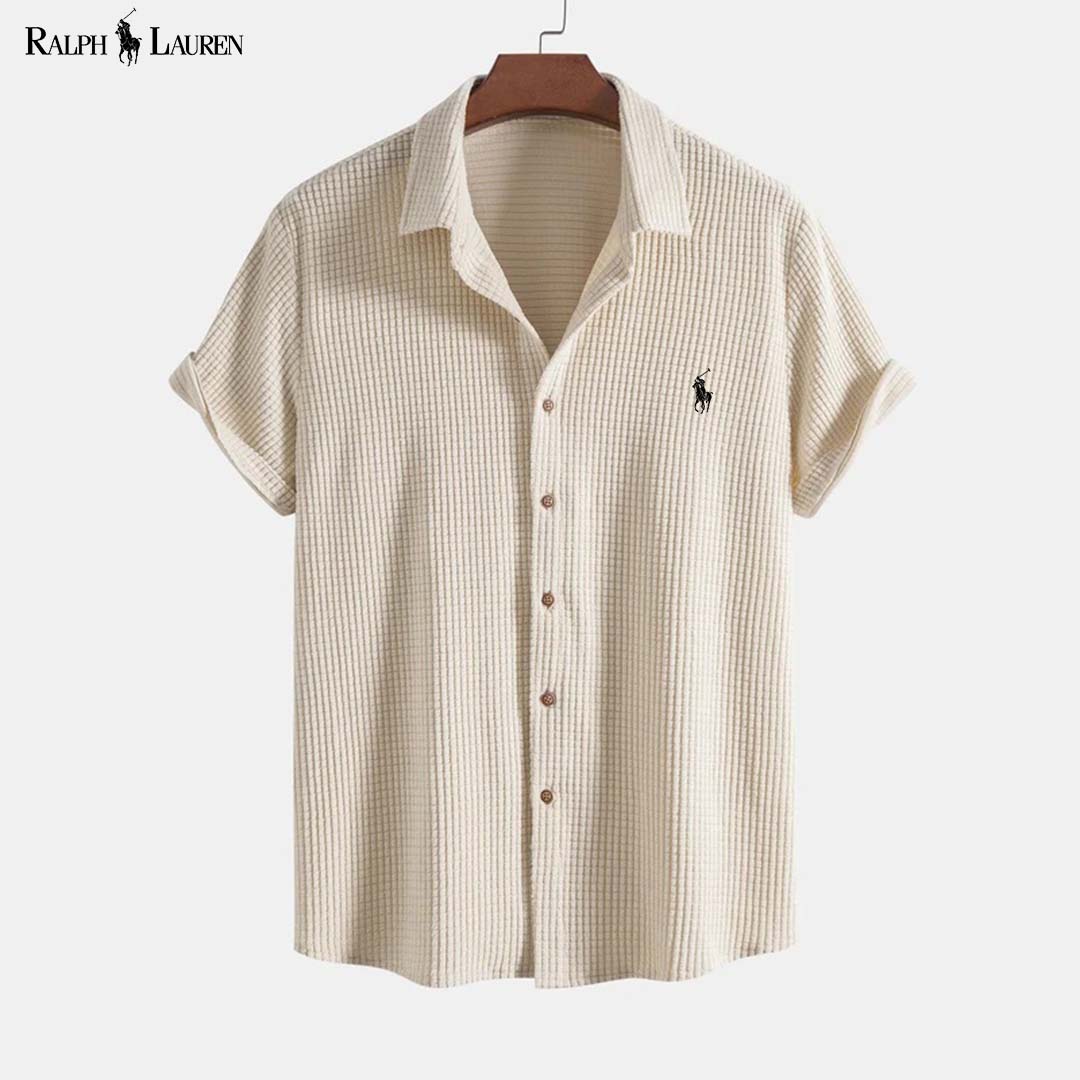RL Waffle Button-Down Shirt and Shorts