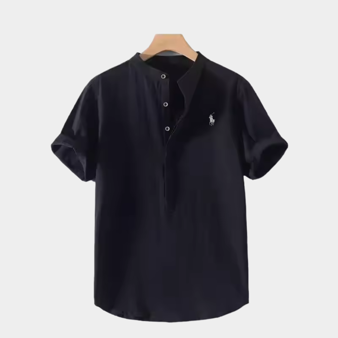 RL Men's Short Sleeve Button-Down Shirt