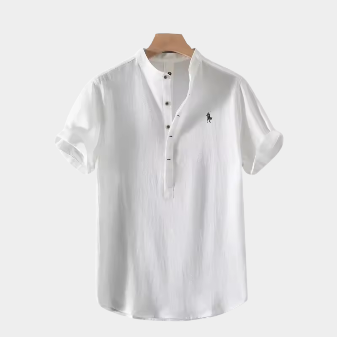 RL Men's Short Sleeve Button-Down Shirt
