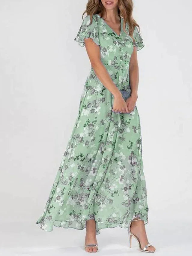 Victoria - Elegant Floral Dress