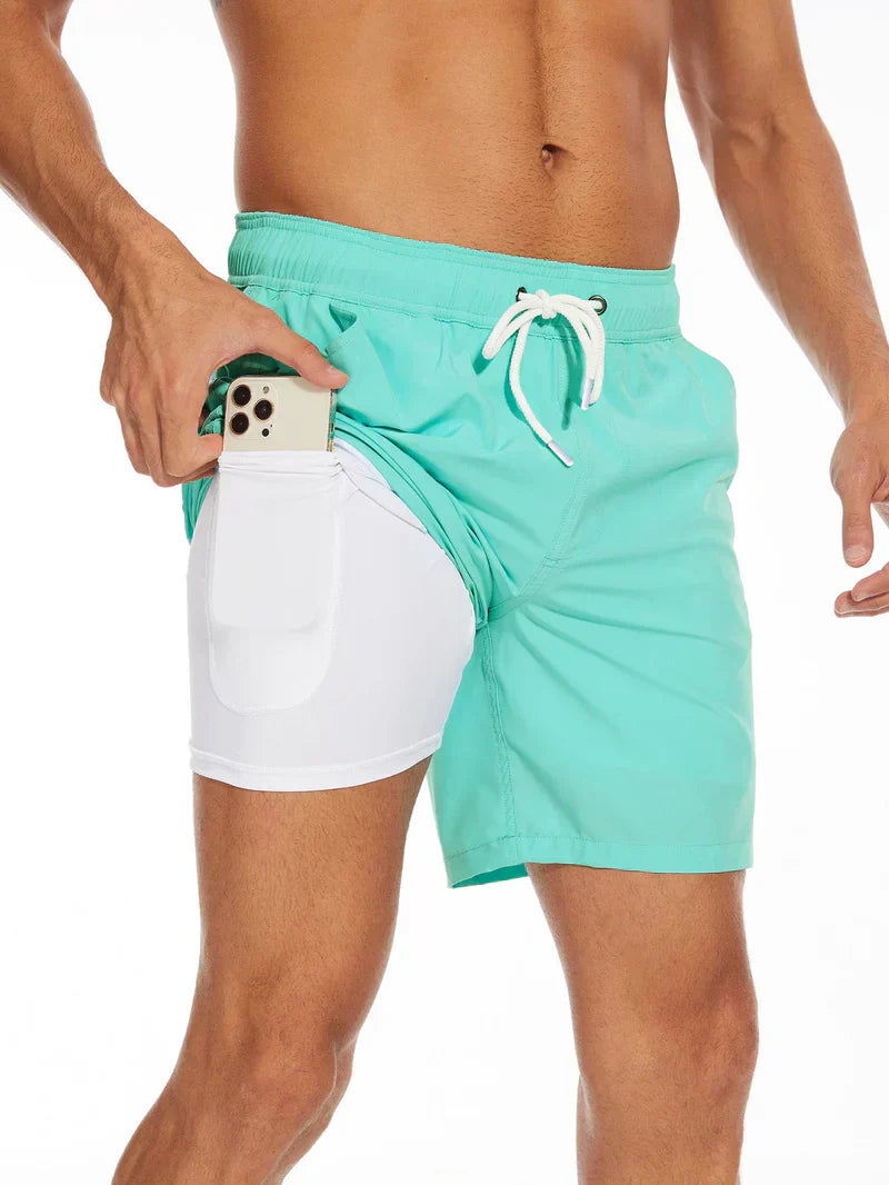 2 in 1 swim shorts