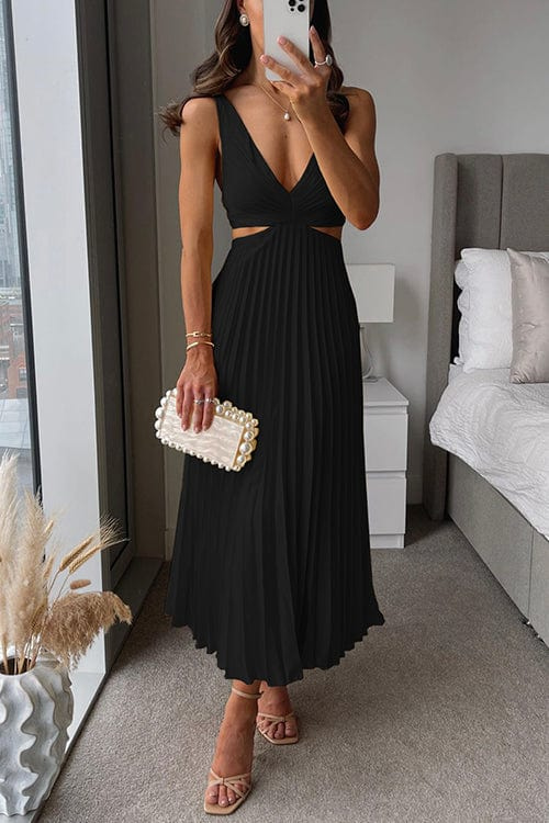 Yasmin - Elegant Pleated Dress