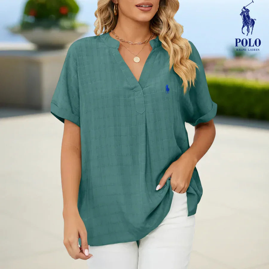 RL Relaxed Linen Tunic Blouse