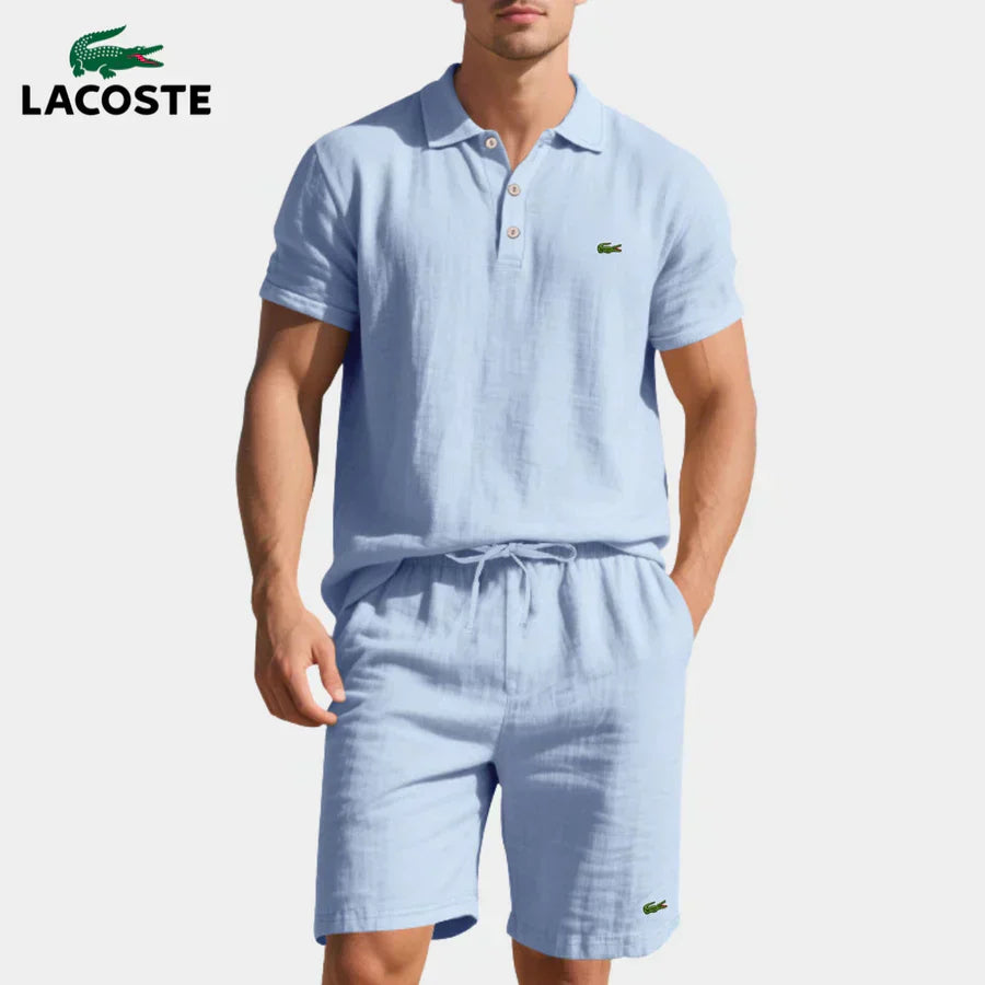 LC Casual Polo and Shorts Set