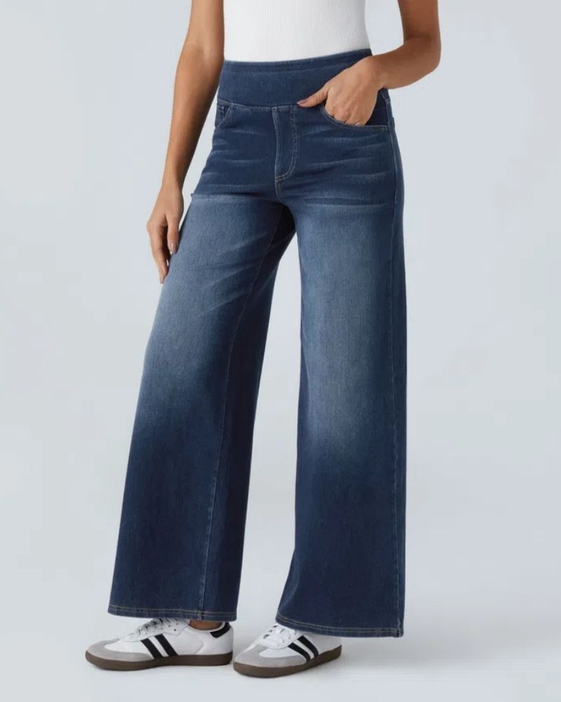 Ainsley - Comfortable Wide Leg Jeans