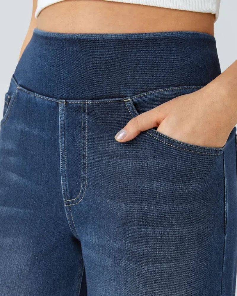 Ainsley - Comfortable Wide Leg Jeans