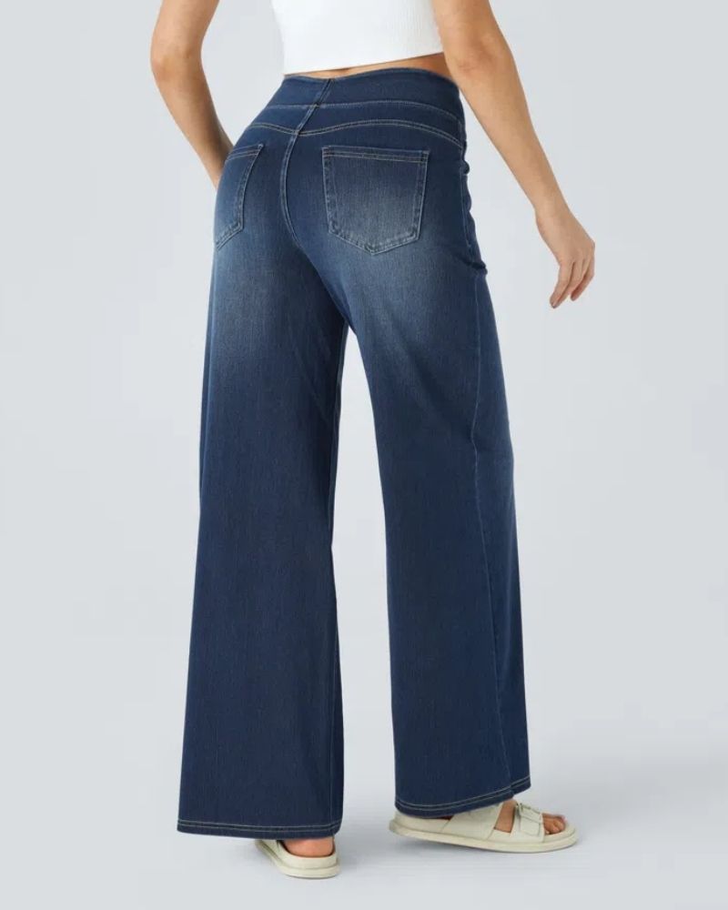 Ainsley - Comfortable Wide Leg Jeans