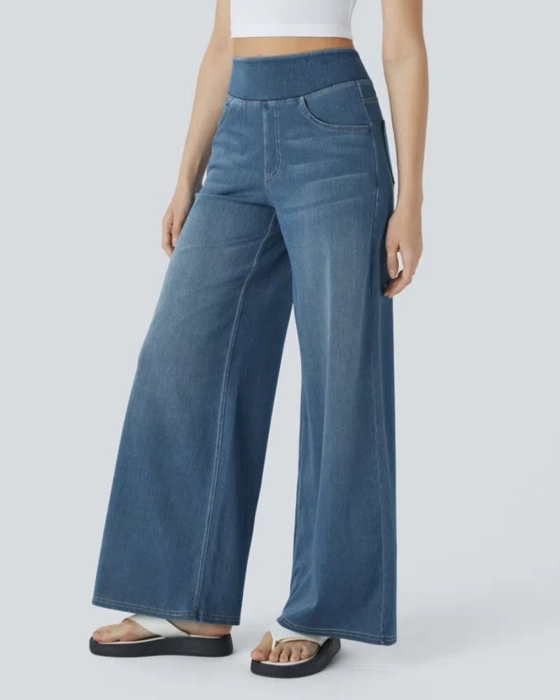 Ainsley - Comfortable Wide Leg Jeans
