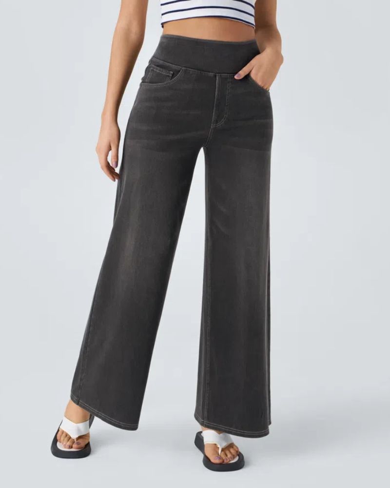 Ainsley - Comfortable Wide Leg Jeans