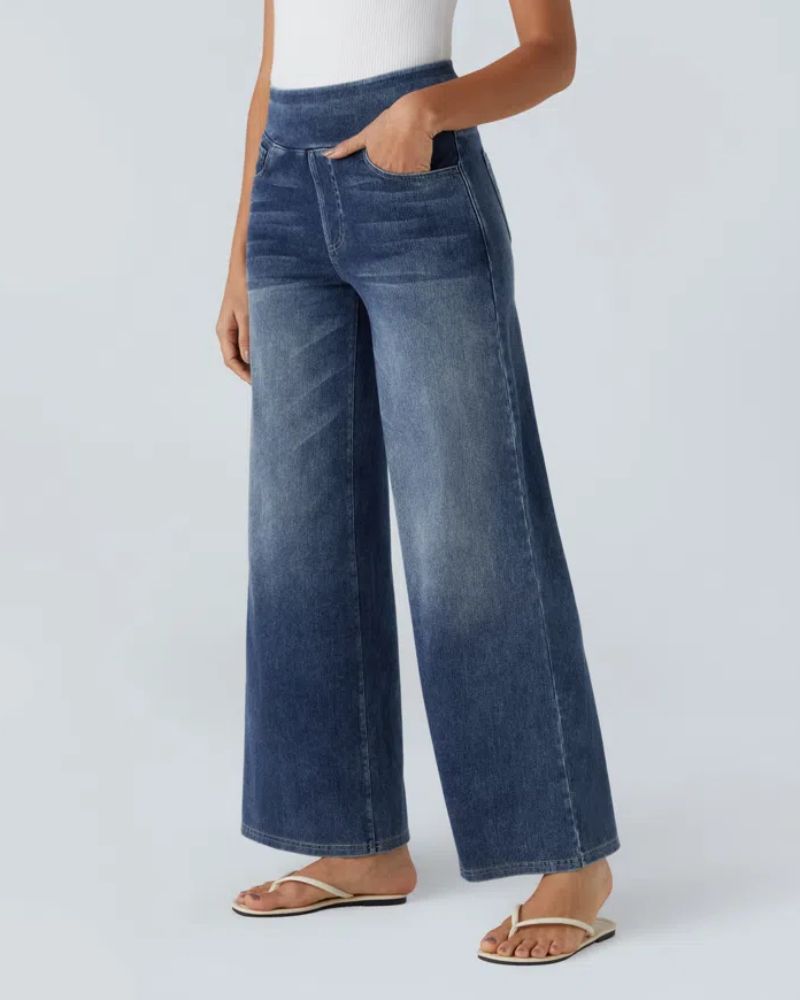 Ainsley - Comfortable Wide Leg Jeans