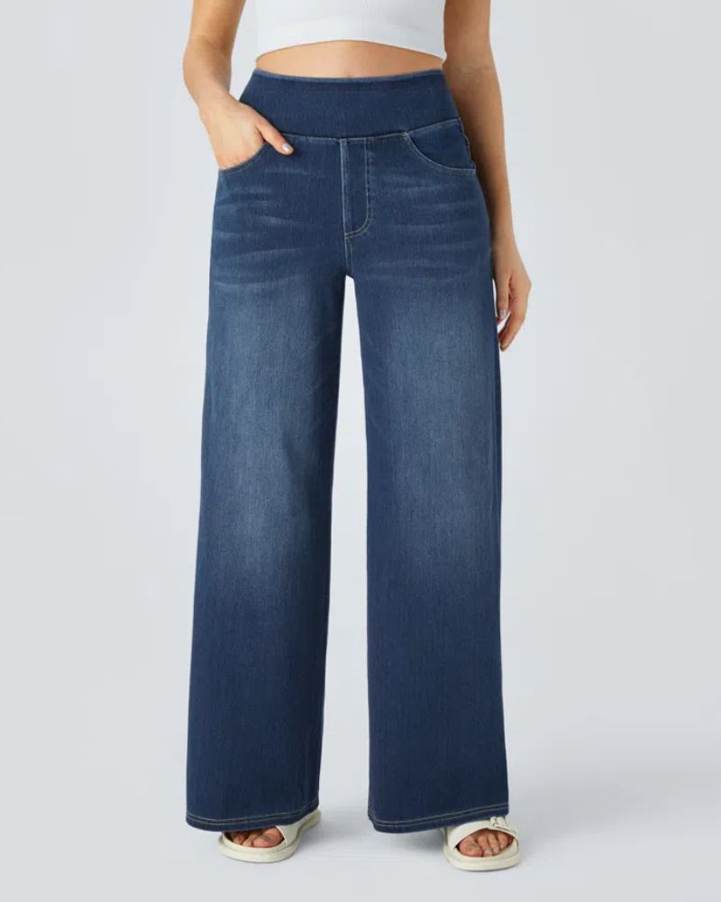Ainsley - Comfortable Wide Leg Jeans