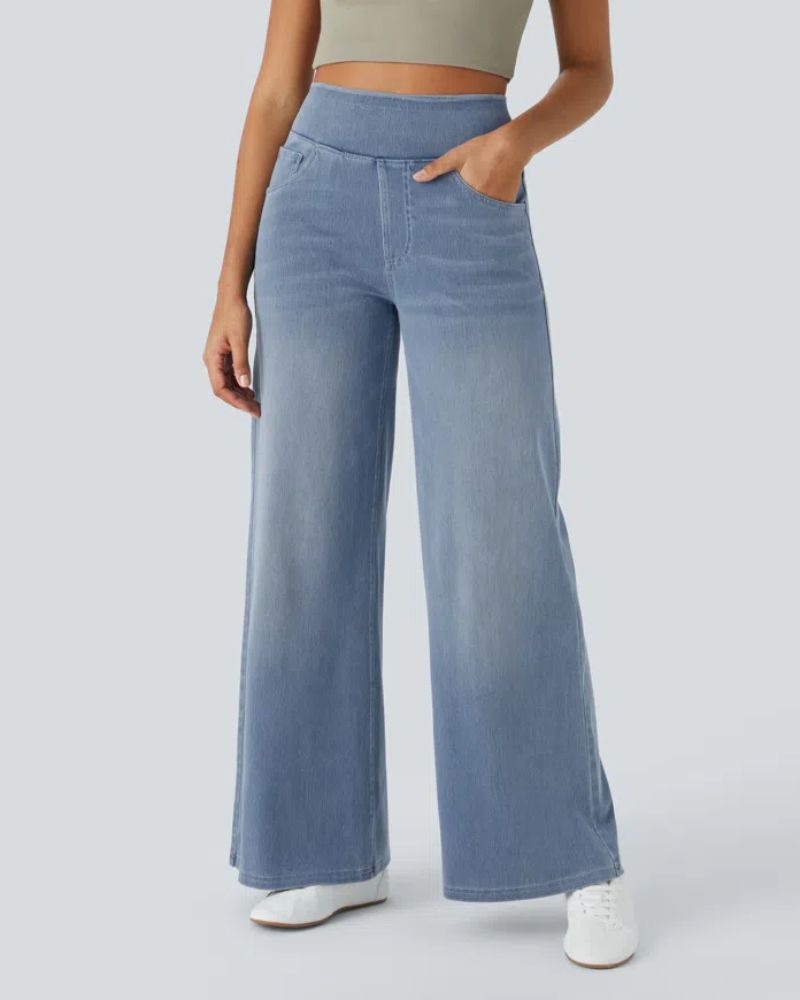 Ainsley - Comfortable Wide Leg Jeans