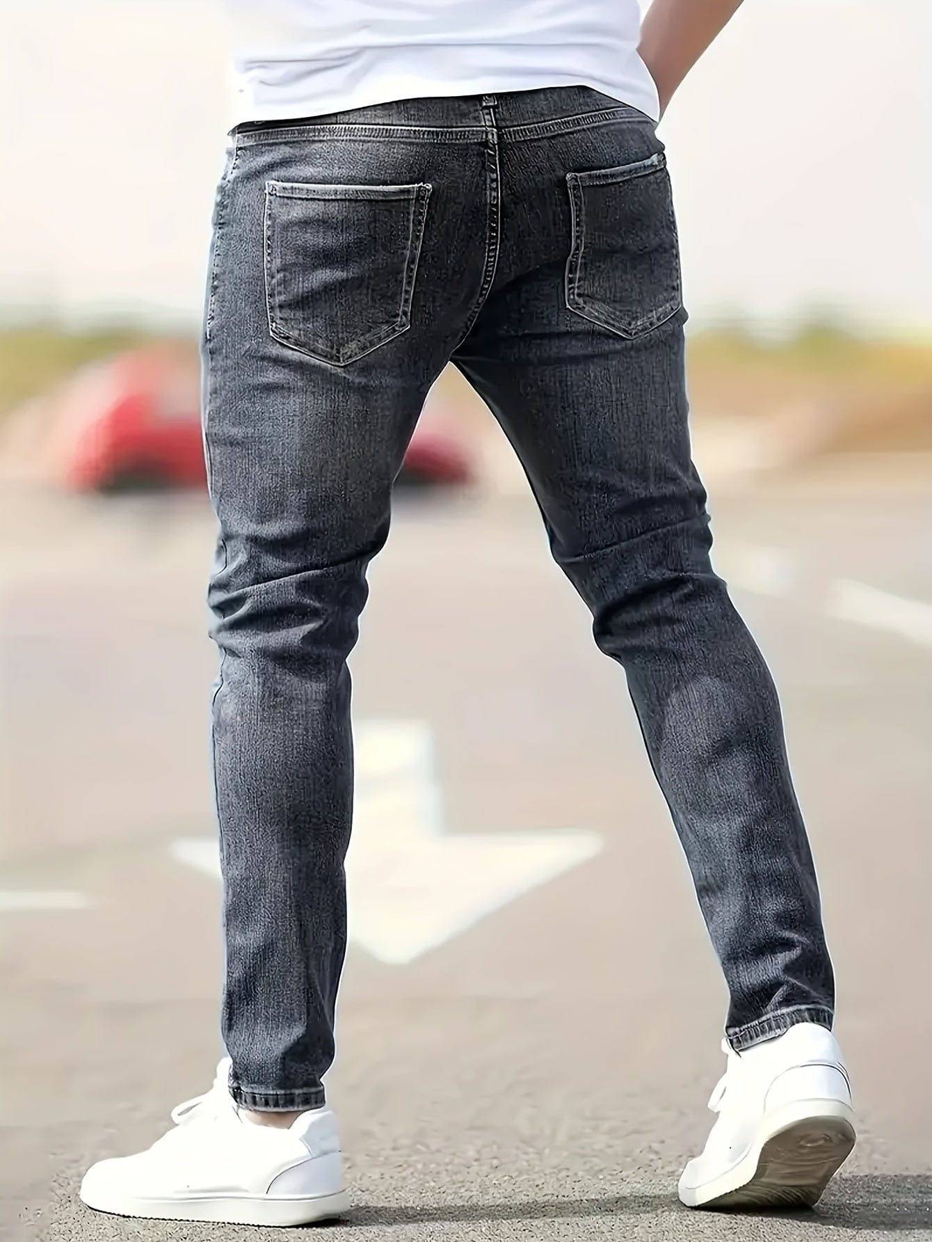 Alex - Trendy Ripped Slim Jeans