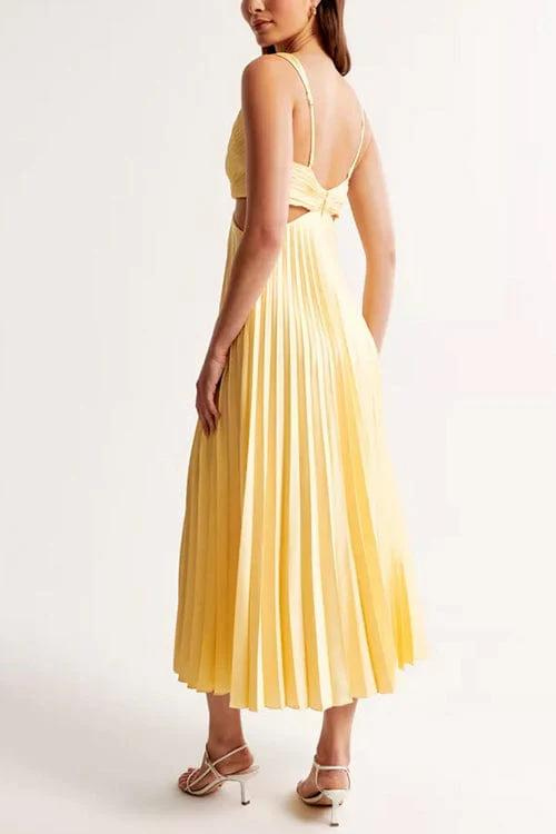 Yasmin - Elegant Pleated Dress