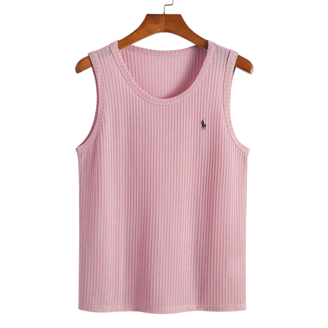 RL Waffle Knit Tank Top