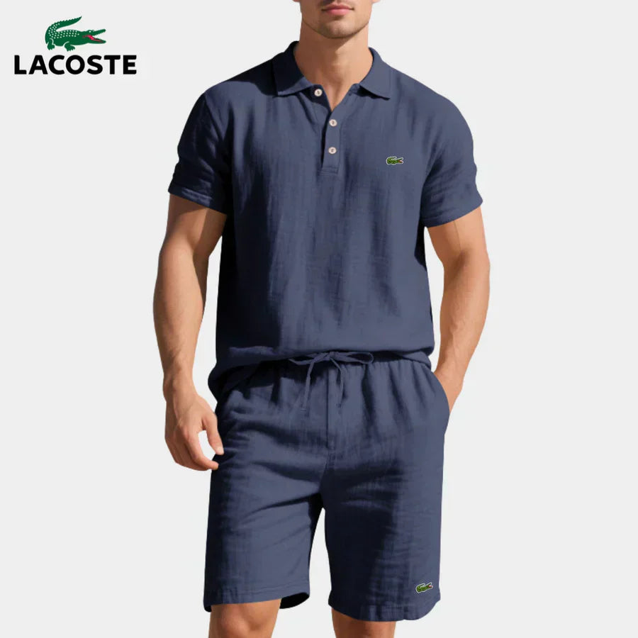 LC Casual Polo and Shorts Set