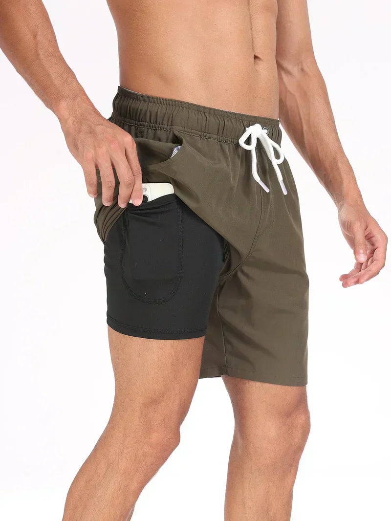 2 in 1 swim shorts