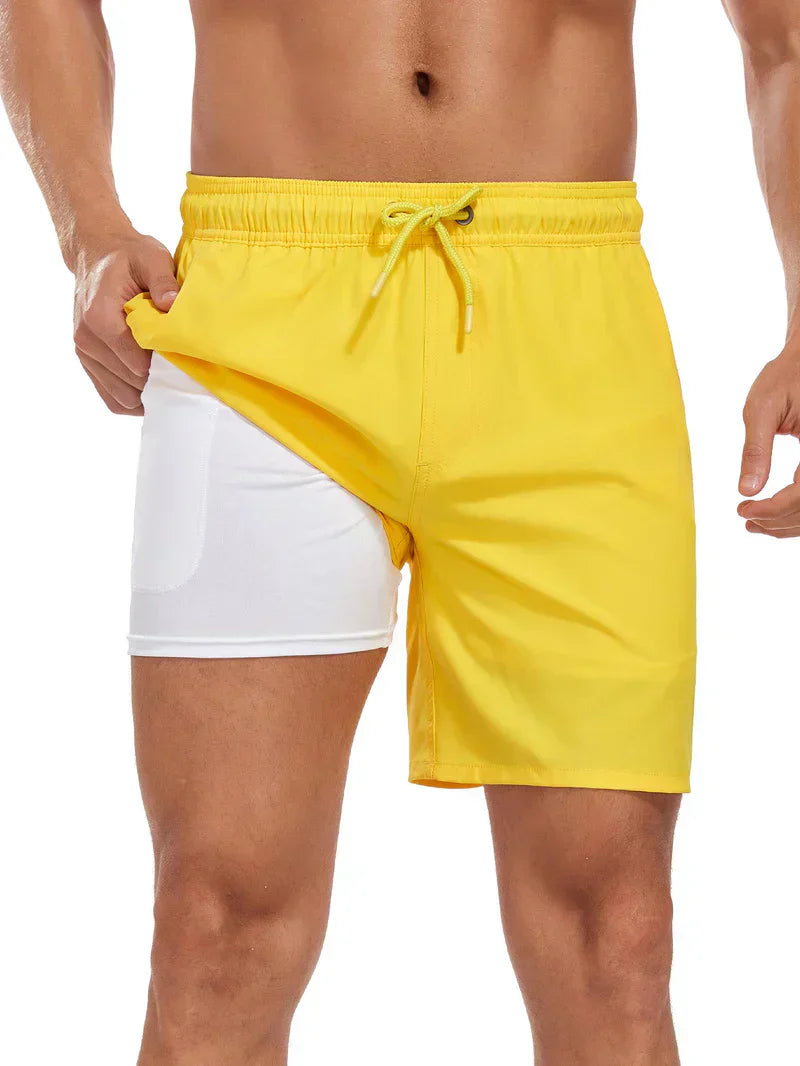 2 in 1 swim shorts