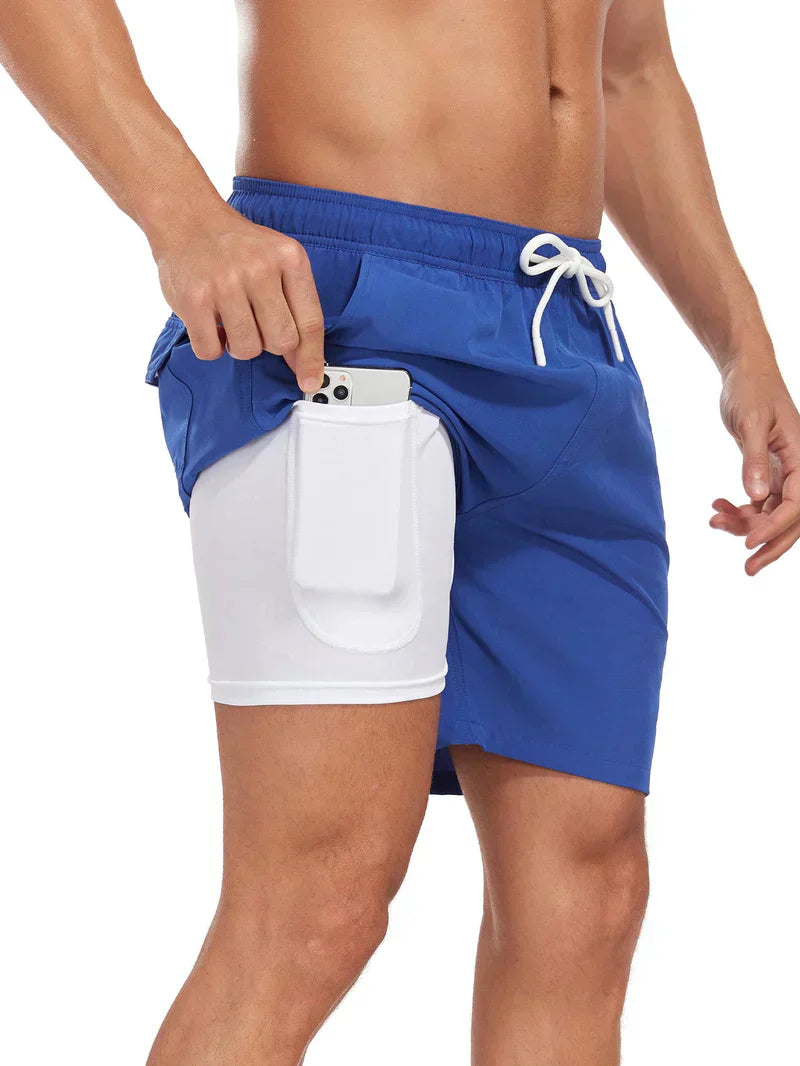 2 in 1 swim shorts