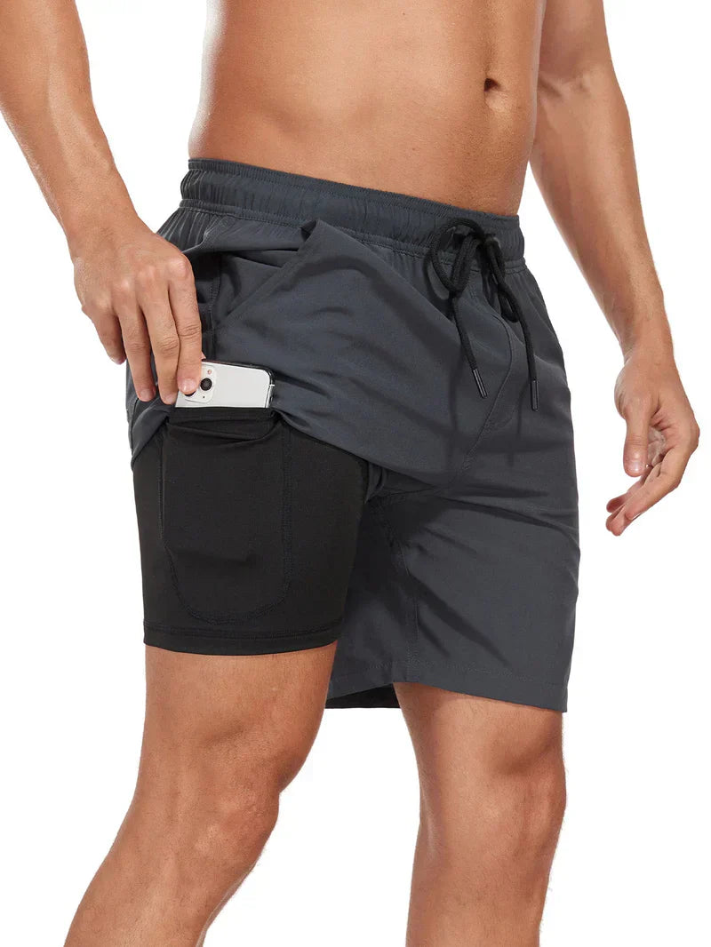 2 in 1 swim shorts