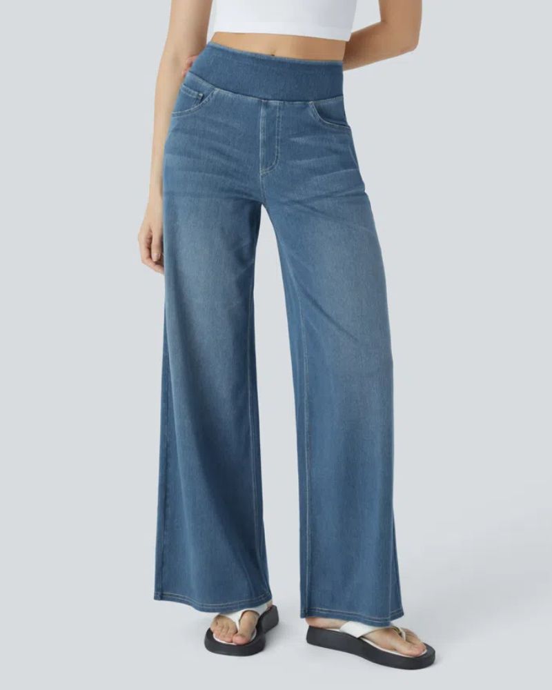 Ainsley - Comfortable Wide Leg Jeans