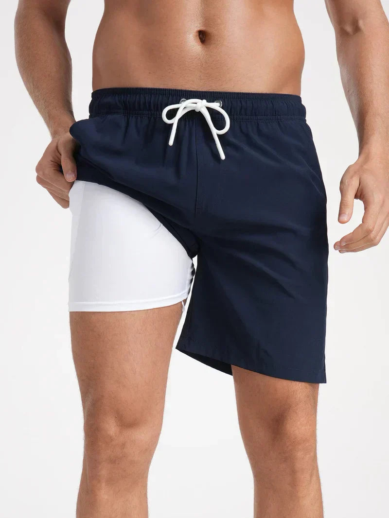 2 in 1 swim shorts