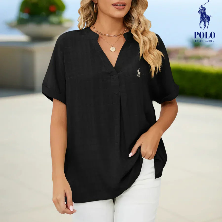 RL Relaxed Linen Tunic Blouse