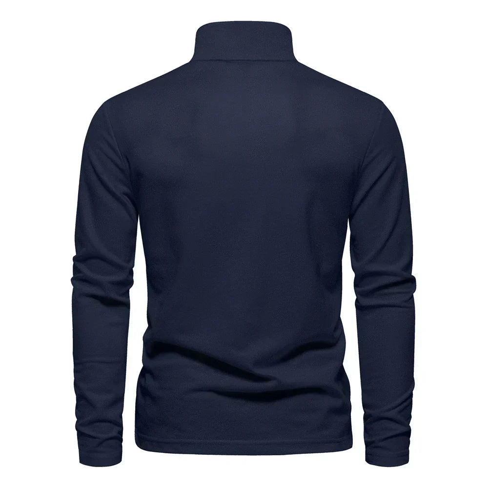 Audren - Elegant Long Sleeve Polo Shirt