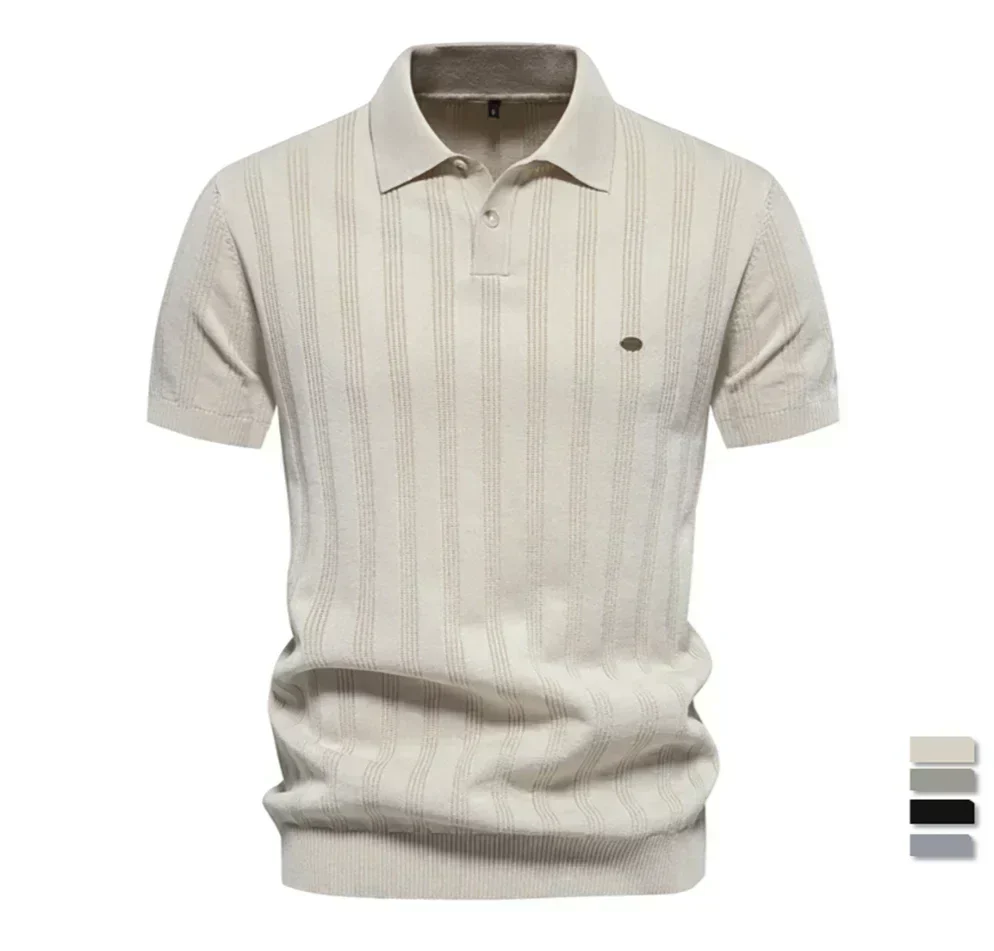 Louis - Chic Summer Polo Shirt