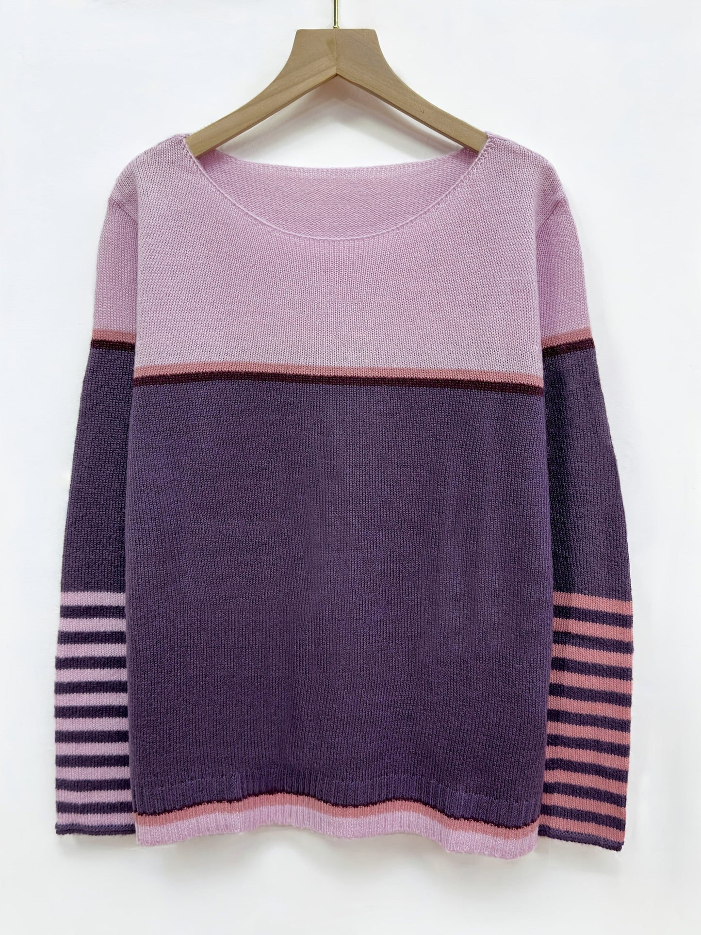 Women's Striped Long Sleeve Sweater