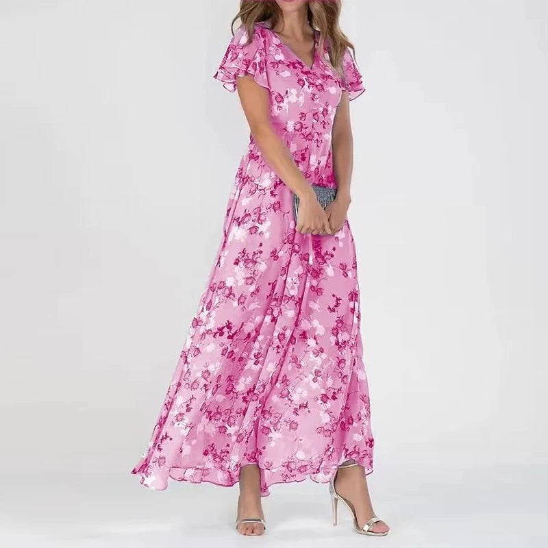 Victoria - Elegant Floral Dress