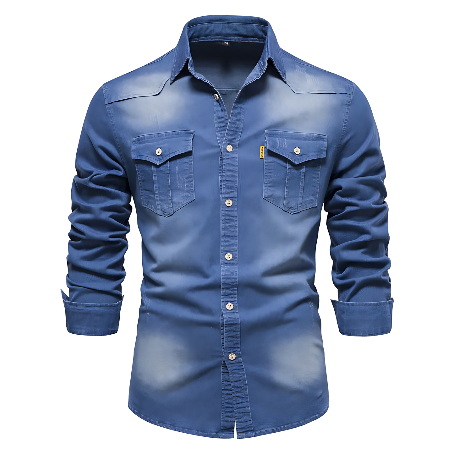 Avantea - Elegant Denim Shirt