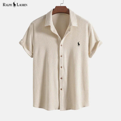 RL Waffle Button-Down Shirt and Shorts