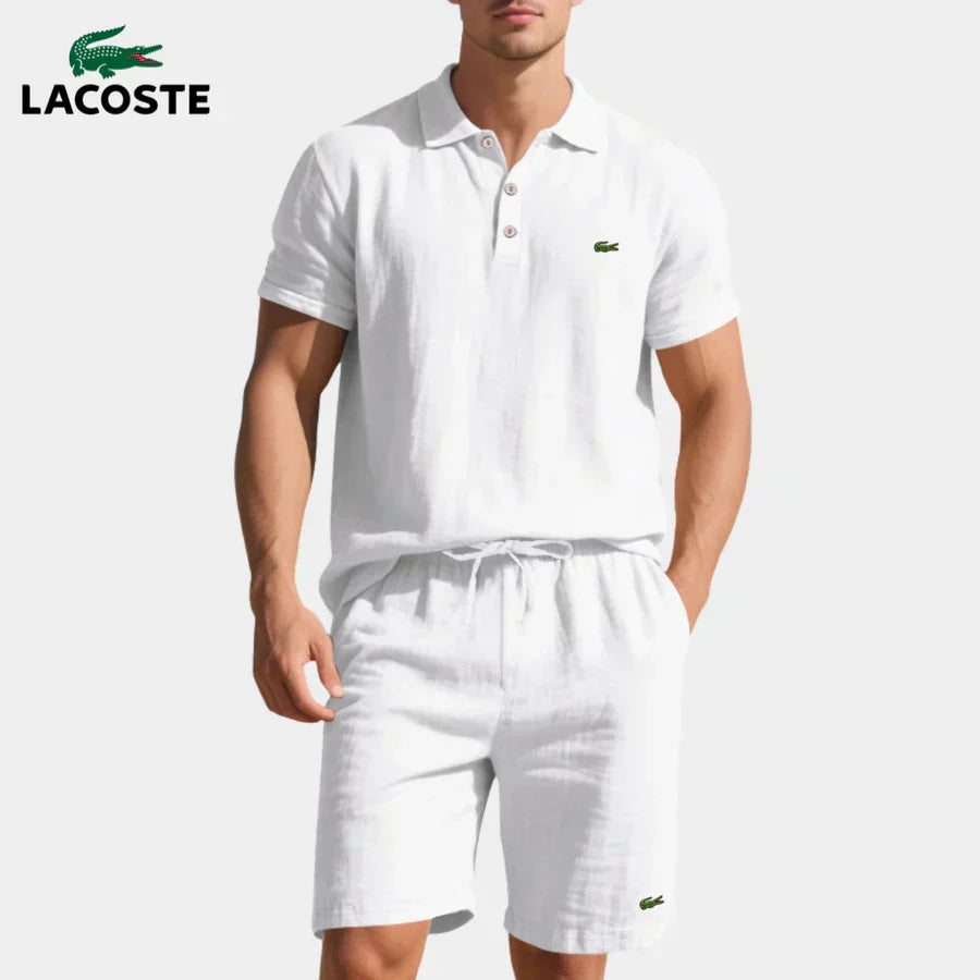 LC Casual Polo and Shorts Set