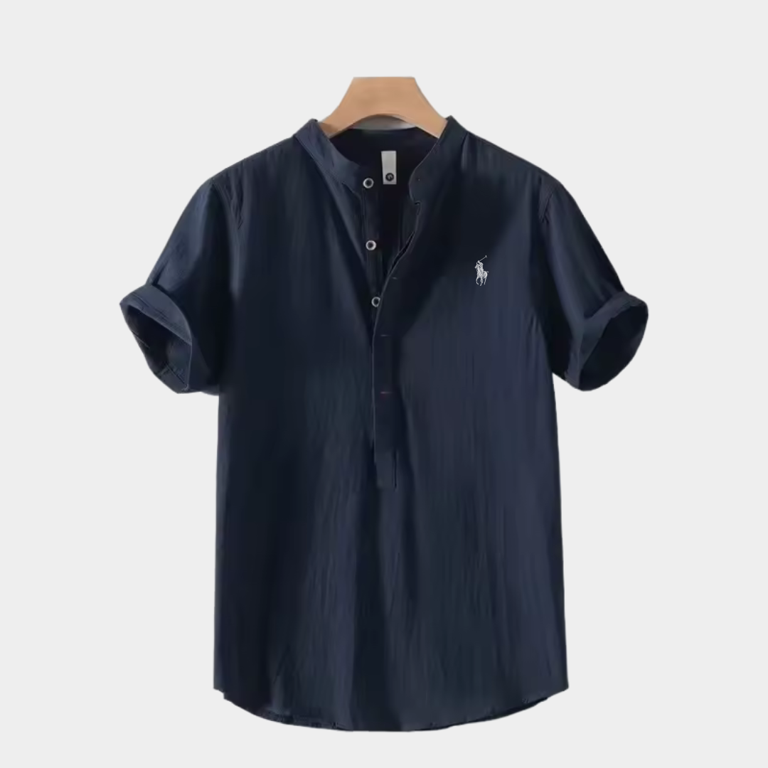 RL Men's Short Sleeve Button-Down Shirt