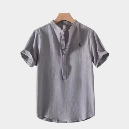 RL Men's Short Sleeve Button-Down Shirt