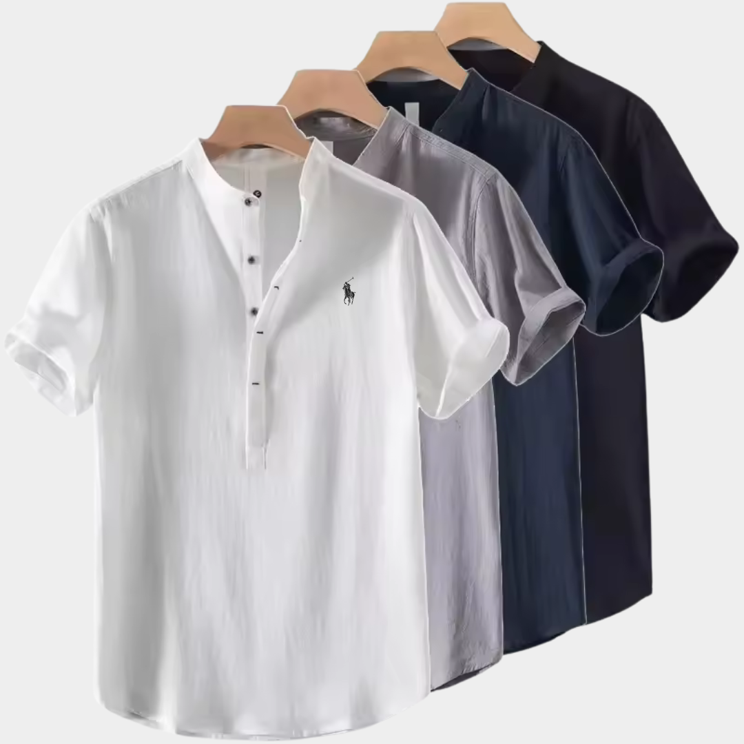 RL Men's Short Sleeve Button-Down Shirt
