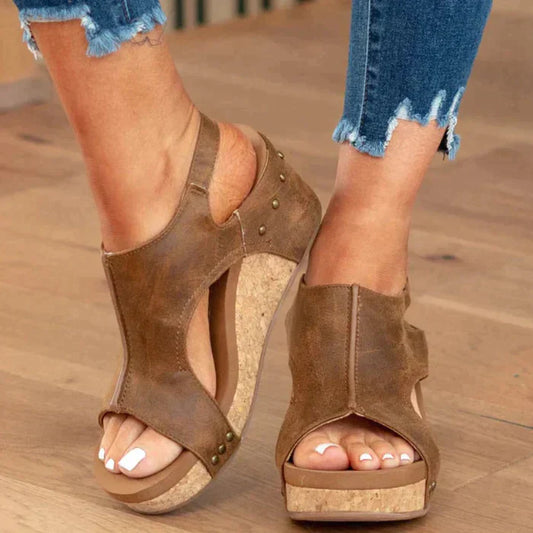 Nicole - Elegant Wedge Sandals