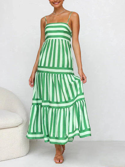 Vanessa - Elegant Striped Dress