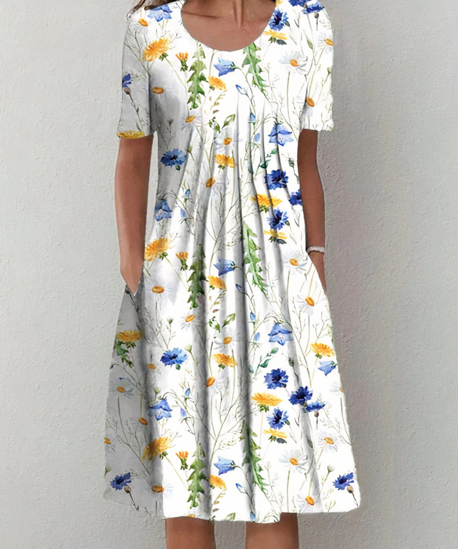 Clementine - Elegant Floral Dress