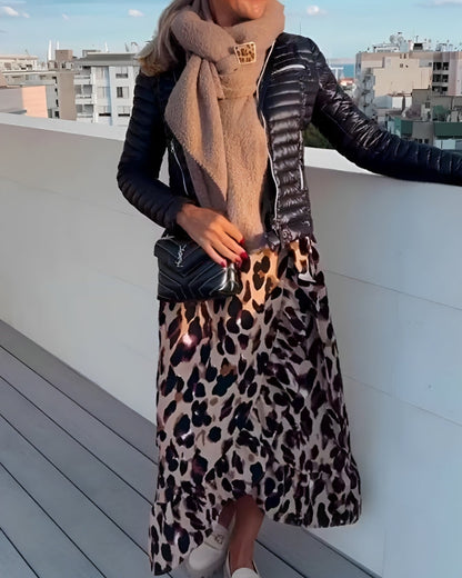 Sophia - Bold Leopard Dress