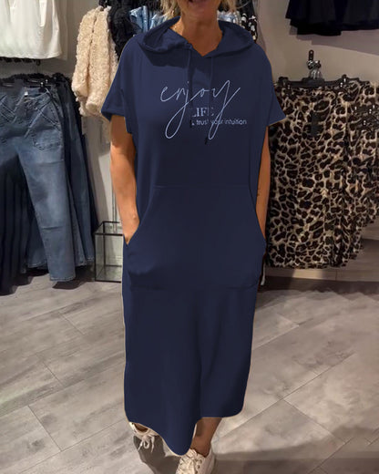 Saskia - Casual Hooded Dress
