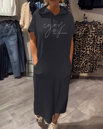 Saskia - Casual Hooded Dress