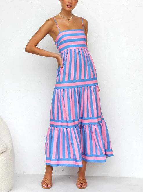 Vanessa - Elegant Striped Dress
