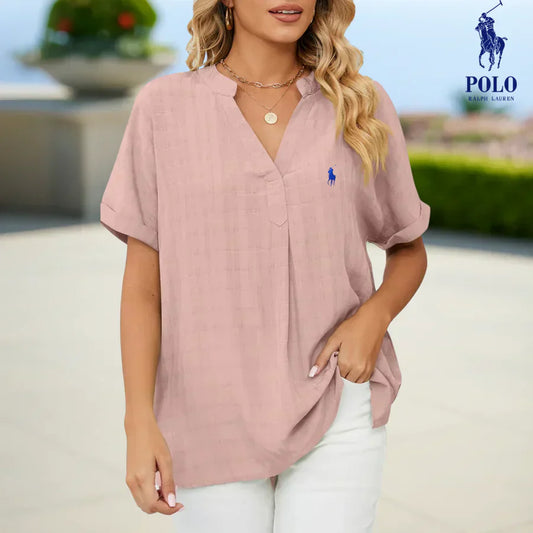 RL Relaxed Linen Tunic Blouse