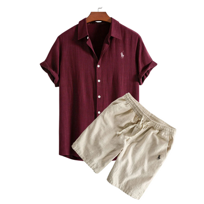 RL Linen Shirt and Shorts Set