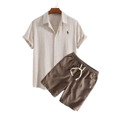 RL Linen Shirt and Shorts Set