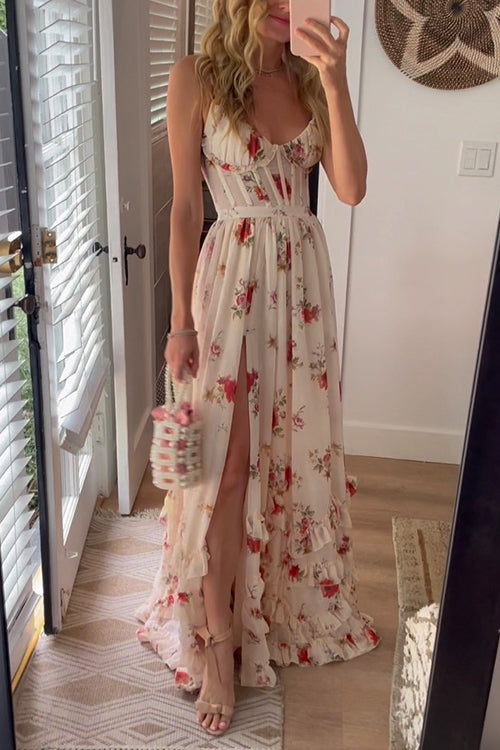 Yuna - Elegant Floral Dress