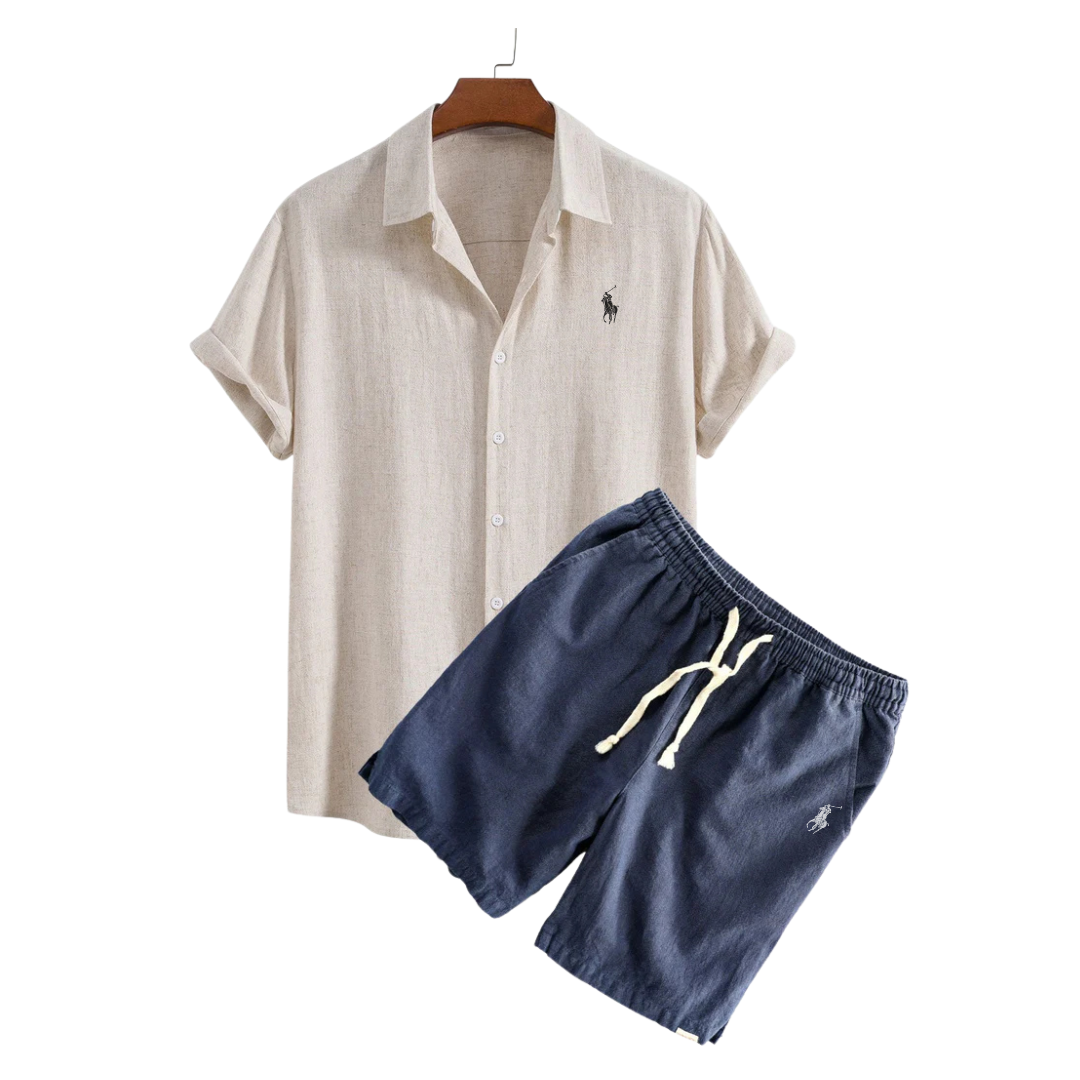 RL Linen Shirt and Shorts Set