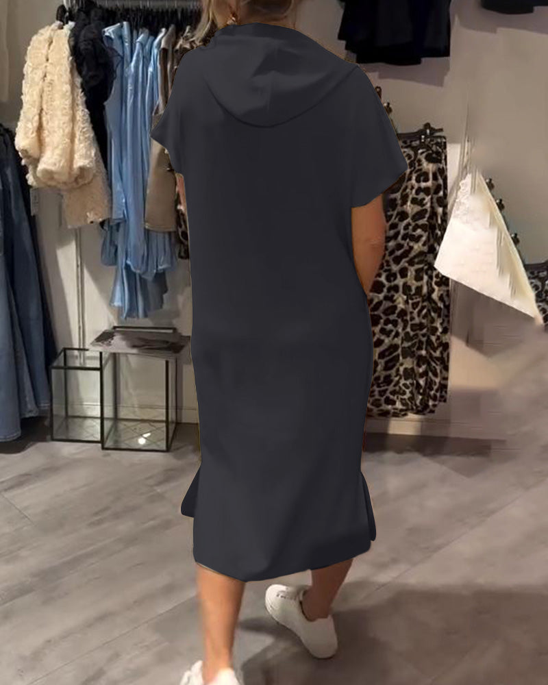 Saskia - Casual Hooded Dress